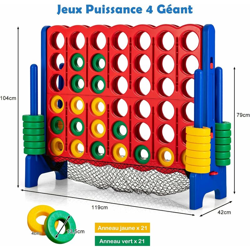 Mini puissance 4 géant - jeu de stratégie et de réflexion