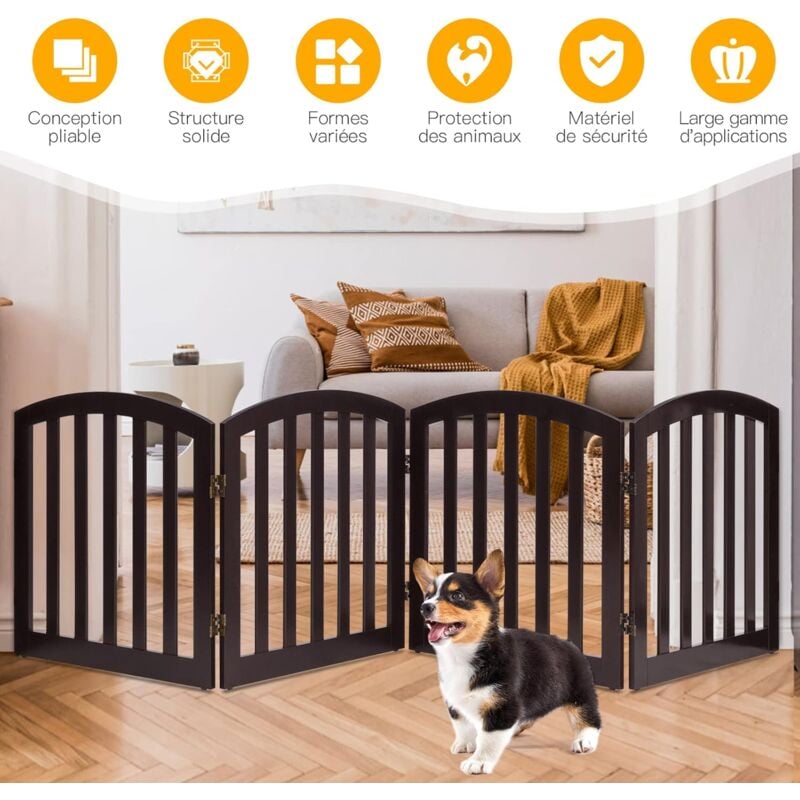 GOPLUS Barriere de Securite Enfant Bebe Animal, Grill de