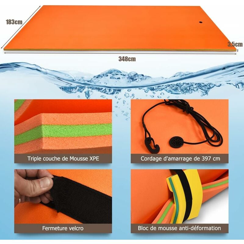 Le gros coussin flottant moelleux pour la piscine., Equipement & entretien