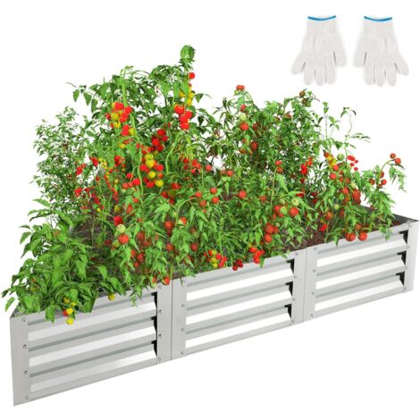 Jardinière Surélevée Métal INNO STAGE 1,2 M - Acier Galvanisé, Fond Ouvert, Vert Olive