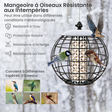 2 Pièces Support Pour Boules De Graisse Oiseaux, Mangeoire