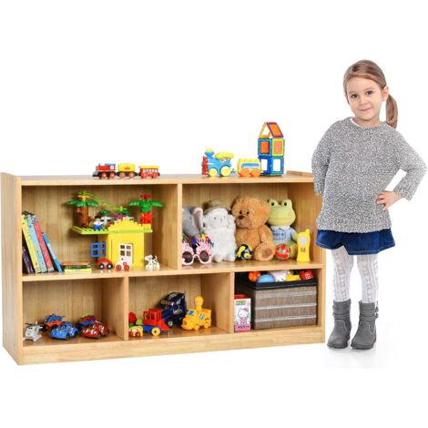 GOPLUS Meuble de Rangement Étagère de Jouets pour Enfants en