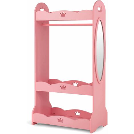 Rangement enfant 3 cubes modulables 30x30 cm (little princesse - rose)