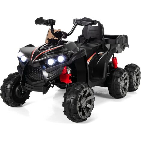 Goplus – Voiture électrique enfants 3-8 ans 12V – 6 roues résistantes – Vitesse 3-6 km/h – Démarrage lent – Charge 30 kg – Lumières LED, musique