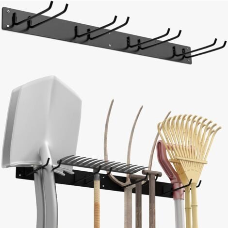 Lot De 10 Porte-outils De Jardin Mural, Crochets En Métal Pour
