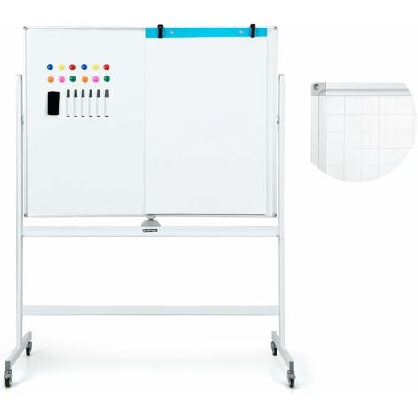 Tableau blanc 60 x 90 cm - Magnétique - Aimanté / Tableau mémo /  Planificateur /