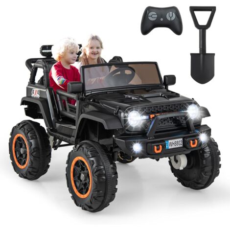 GOPLUS Voiture 4x4 Quad Buggy Electrique,Quad ATV 6V avec Marche Arrière et Frein Électrique,Avancer et Reculer, Contrôle par Poignée,Recommandé pour Les Enfants de 3 Ans (Rouge