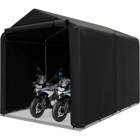 Goplus – Abri vélo et moto 218x160x164cm – Housse étanche en PE 170g – Porte enroulable avec fermeture éclair – Protection contre intempéries