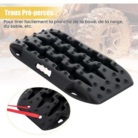 Jeu de Supports Réglables pour Fixations de Planches de Traction hors Route pour Pistes de Récupération 4,726,69pouces Bleu