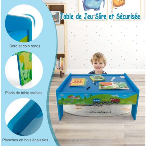 Circuit Train En Bois 33 Pièces Pour Enfants 3+ Ans - Rails, Trains Magnétiques, Compatible Thomas Et Brio