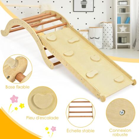 Arche d'Escalade Montessori avec Toboggan - Les jeux Montessori