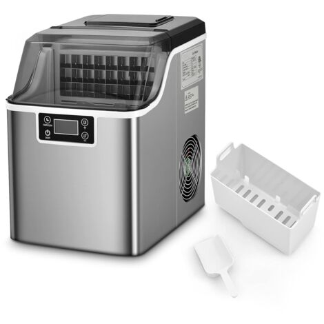 Goplus – Machine à glaçons 18kg en 24h – 24 glaçons en 15 min – Réservoir 3,2L – Automatique compacte avec fonction auto-nettoyage