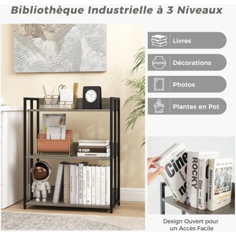 GOPLUS Bibliothèque Autoportante à 6 Étagères,avec Portes de Style Ferme et Étagères Réglables pour Bureau, Salon, Étude,Blanc - Maison GOPLUS Bibliothèque Autoportante à 6 Étagères,avec Portes de Style Ferme et Étagères Réglables pour Bureau, Salon, Étude,Blanc - Maison
