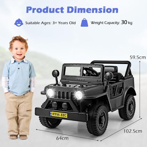 Voiture Électrique Enfant 2 Places 12V - Quad 4x4 Avec Télécommande 2,4G, Vitesse Réglable, Musique (Rose, 3+ Ans)