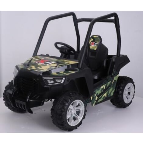 Goplus – Voiture électrique enfants 24V 4x4 UTV – Télécommande 2,4G – 3 vitesses 2,5/3,2/4,5 km/h – Démarrage lent – Musique et lumières LED – Charge 30kg