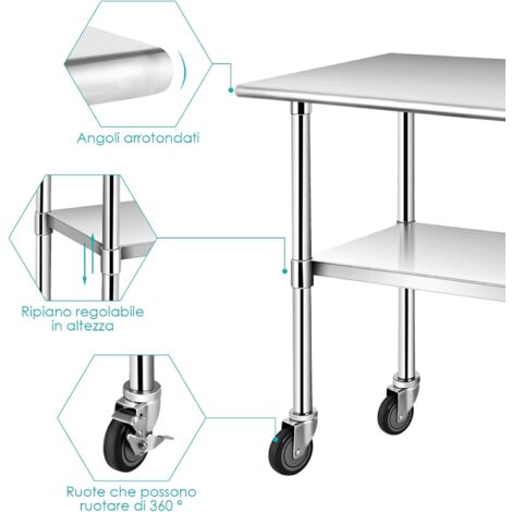 Portatovaglioli Acciaio Inox 304 | Set Da 2 Triangolari | Per Tavoli E Bar
