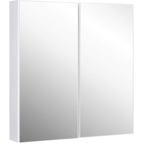 Armadio Da Bagno Con Specchio 41x15x56 Cm - Moderno In Alluminio, Preassemblato - Foto 14