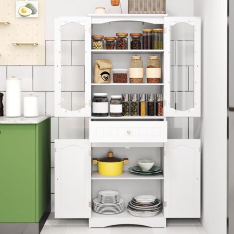 Armoire Murale Salle De Bain GOPLUS Avec Miroir - 60x17x70cm Blanc, Grand Espace Rangement