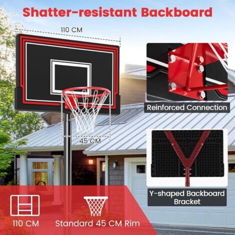 Panier De Basket Extérieur Avec Poteau Panneau, Base De Lestage Sur Roulettes Hauteur Reglable 255 305 M Panier Usage Interieur Exterieur Noir Blanc 210671265 Panier De Basket Extérieur Avec Poteau Panneau, Base De Lestage Sur Roulettes Hauteur Reglable 255 305 M Panier Usage Interieur Exterieur Noir Blanc 210671265