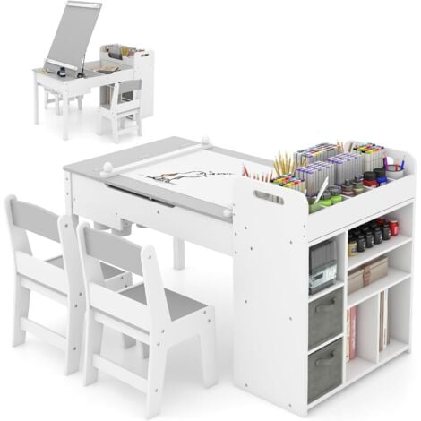 GOPLUS Bureau Informatique Table De L'ordinateur Avec Tablette Imprimante, Table D'ordinateur