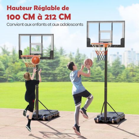 Cerceau de basket-ball extérieur de haute qualité avec panneau arrière en verre