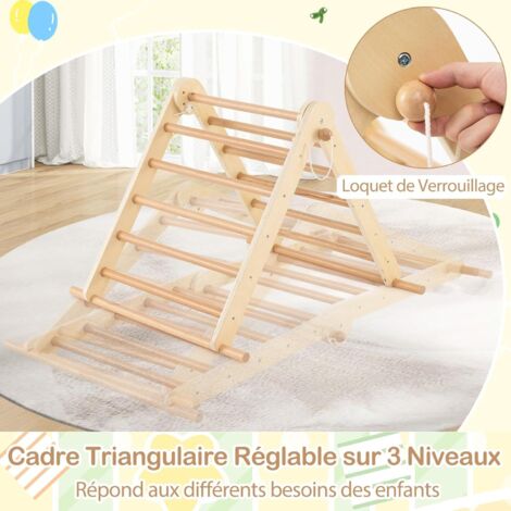 4 en 1 Triangle d'escalade Montesorri pour Enfants,Parcours Motricité 4 en 1 Triangle d'escalade Montesorri pour Enfants,Parcours Motricité
