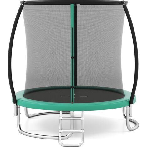 Trampoline de jardin 365 cm + filet de sécurité + échelle | PUNCHI Bleu