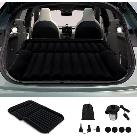 Matelas Gonflable Pliable Pour Voiture Et Camping – Format Small Single, Confortable, Noir