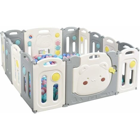 Goplus Parc Bebe Pliable En Hdpe Cologique Et Non Toxique Parc Enfant Modulable De Jeu Avec