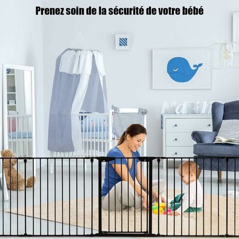Bc-elec - B101201 Barrière de sécurité grille de protection pour enfants pour  cheminée et escaliers longeur