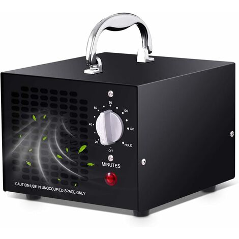 GOPLUS Generateur d’Ozone Commercial 5000mg/h Noir, Purificateur d’Air Professionnel avec Fonction de Chronometrage, Desodorisant Sterilisateur pour Chambre, Fumee, Voitures et Animaux Domestiques (1/4)