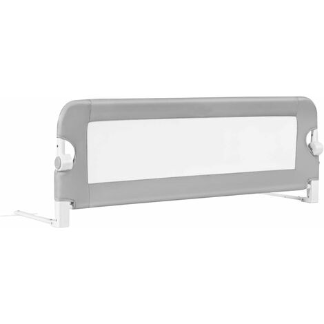 Goplus – Barrière de lit pliable et portable – Structure en T – Fer et tissu Oxford – Dimensions 120 x 40 x 42 cm – Mécanisme à double bouton