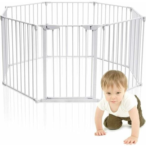 Costway 5 pcs barrière de sécurité enfant bébé,grille de