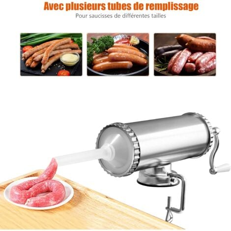 Tube de Saucisse Tubes Entonnoir Saucisse en Acier Inoxydable Outils de  Remplissage Cuisine Hachoir À Viande Saucisse Stuffer De Remplissage Tubes  Acier Inoxydable Tubes Entonnoir Outil de Cuisine : : Cuisine et