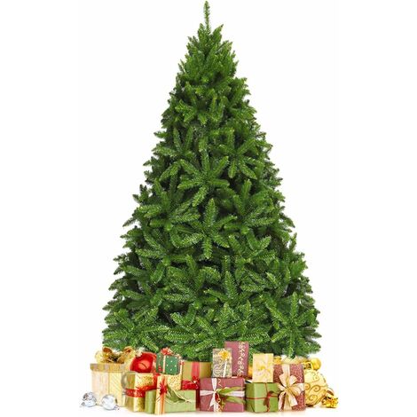 Goplus – Sapin de Noël artificiel 180 cm – 600 branches en PVC ignifuge – Base en métal – Ouverture automatique pour installation rapide (1/5)
