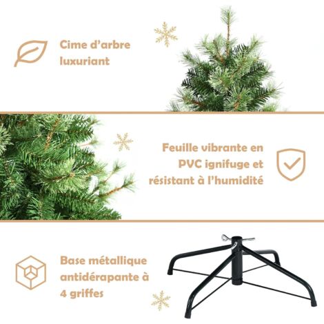 Sapin De Noel Artificiel Vert 376 Branches Pas Cher