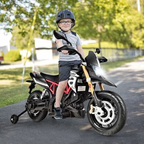 GOPLUS Moto Électrique Enfant 12V, Phare à LED et Musique, 3-5 km/h,  Véhicule Électrique pour Enfants 3-8 Ans, Charge Max 25KG2 Roues  Auxiliaires Inclus(Rouge) : : Auto et Moto