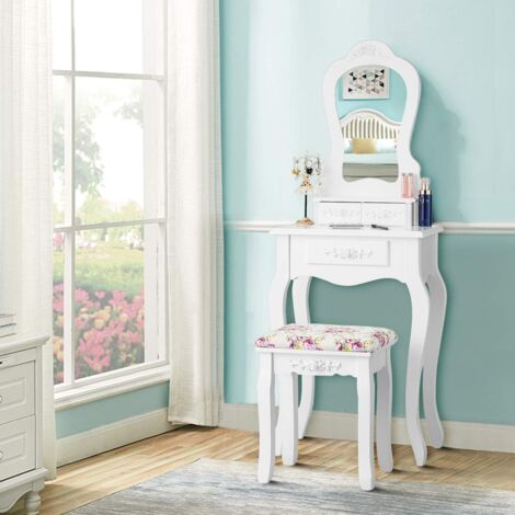 Maison De Poupée 3 Étages GOPLUS - Bois Rose 61x71cm Avec Meubles - Cadeau Fille 3+
