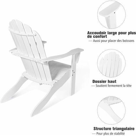 Fauteuil De Jardin En Bois D'acacia - Dimensions 69x73x85 Cm, Charge 160kg | Assise Large, Dossier Confortable | Style Naturel Pour Terrasse, Balcon