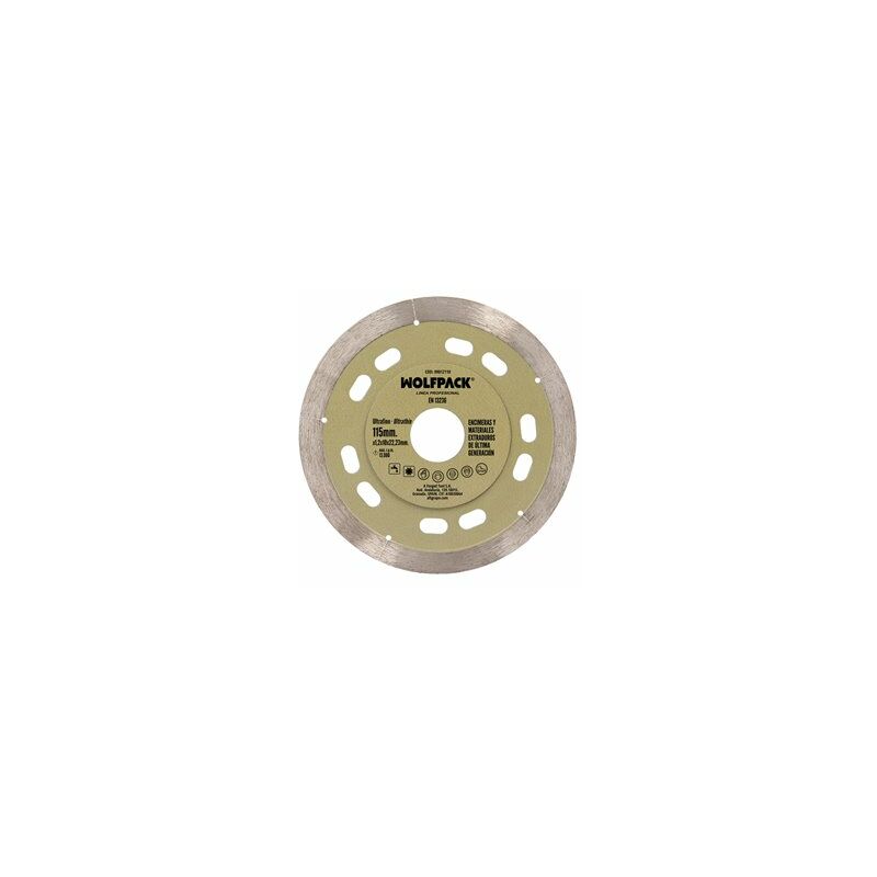 Disco diamantato Ø 115 mm. Materiali di ultima generazione. Segmento da 10  mm.