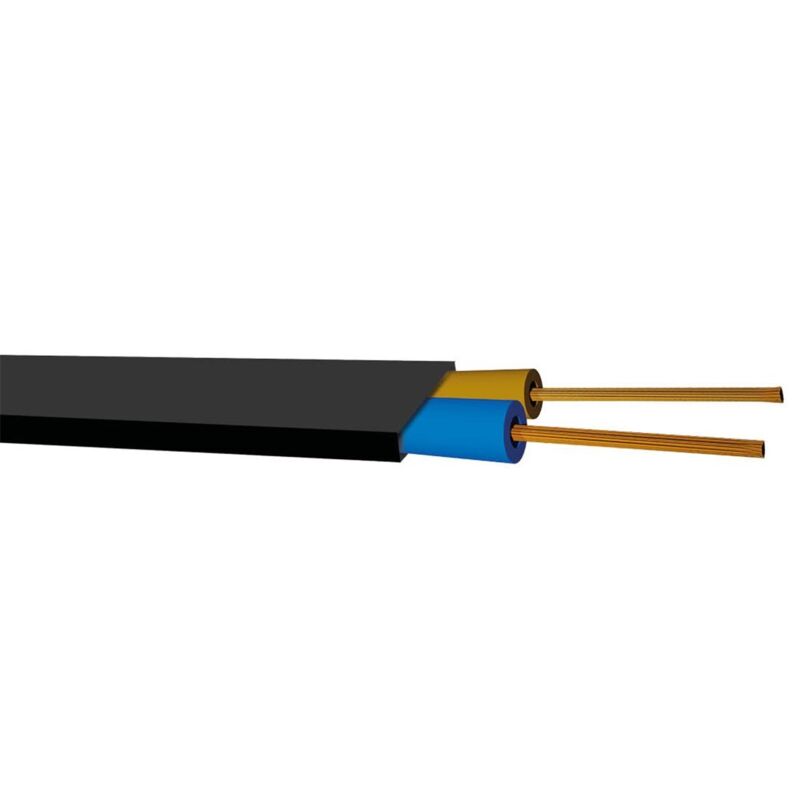Rotolo 100M Tubo Piatto 2x1 5mm Nero rotolo-100m-tubo-piatto-2x1-5mm-nero