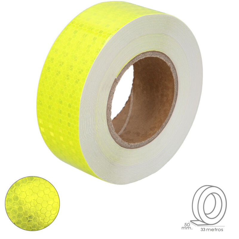 Nastro Adesivo Riflettente Nastro Riflettente Autoadesivo Ad Alta Visibilità - Colori Bianco, Rosso, Blu, Giallo, Vinile Strisce Catarifrangenti Adesive - Foto 11