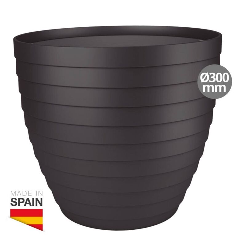 Vaso alto svasato antracite opaco
