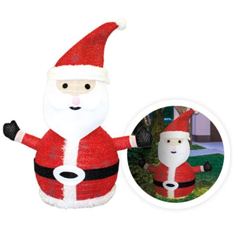 Cassetta Della Lettere Di Babbo Natale Con Luci Led, Decorazione Per Interno Ed Esterno 130 Cm
