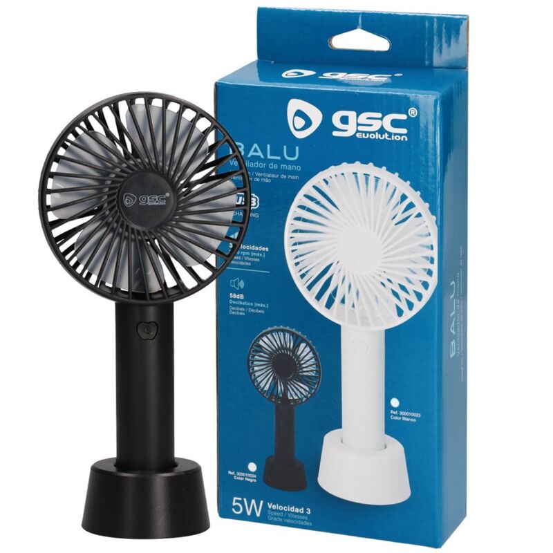 Ventilatore manuale portatile con batteria ricaricabile e mini