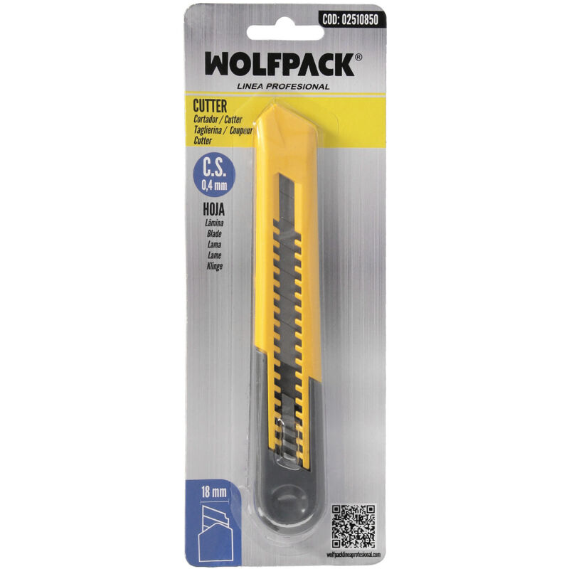 Cutter taglierino professionale in metallo KOMBO mm.18 con 5 lame - https