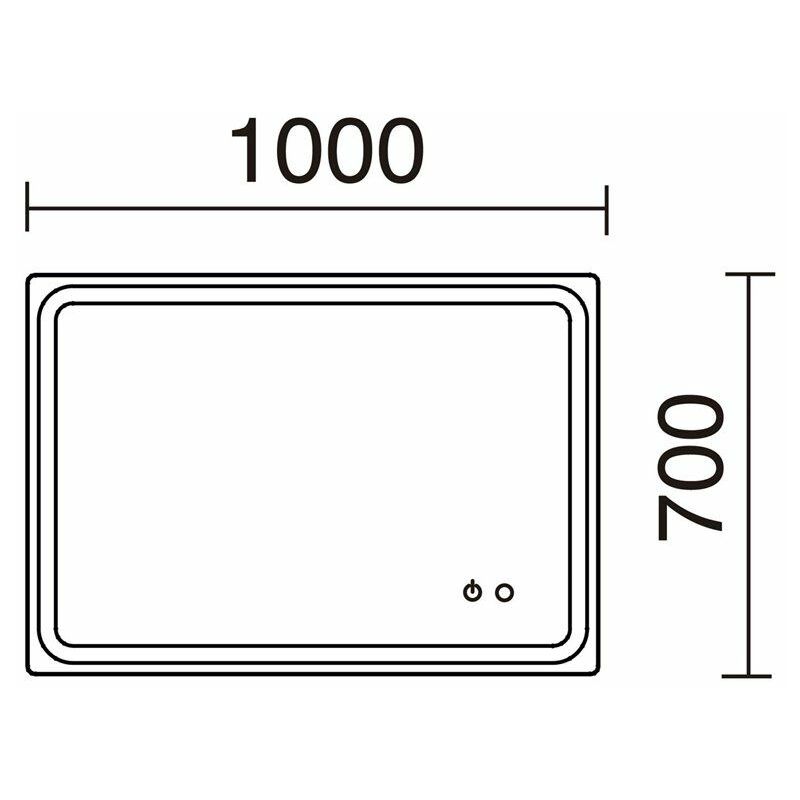 Applique da bagno MINERVA LED SMD 20W 4000K Cromo EXO 974D-L0220B-32