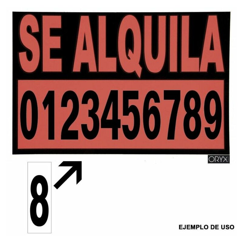 Numero adesivo 46x140 mm. N. 1