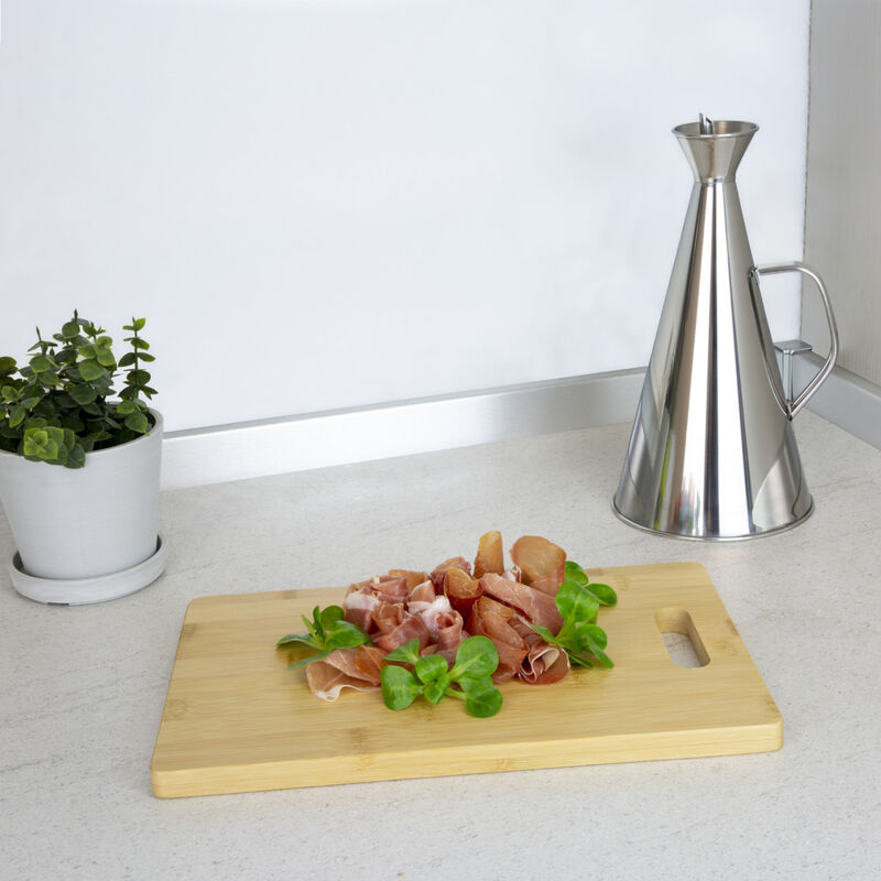 Set 3 Taglieri In Bambù Con Manici - Misure Diverse (22,9-38,1 Cm) Per Carne, Verdura, Formaggio