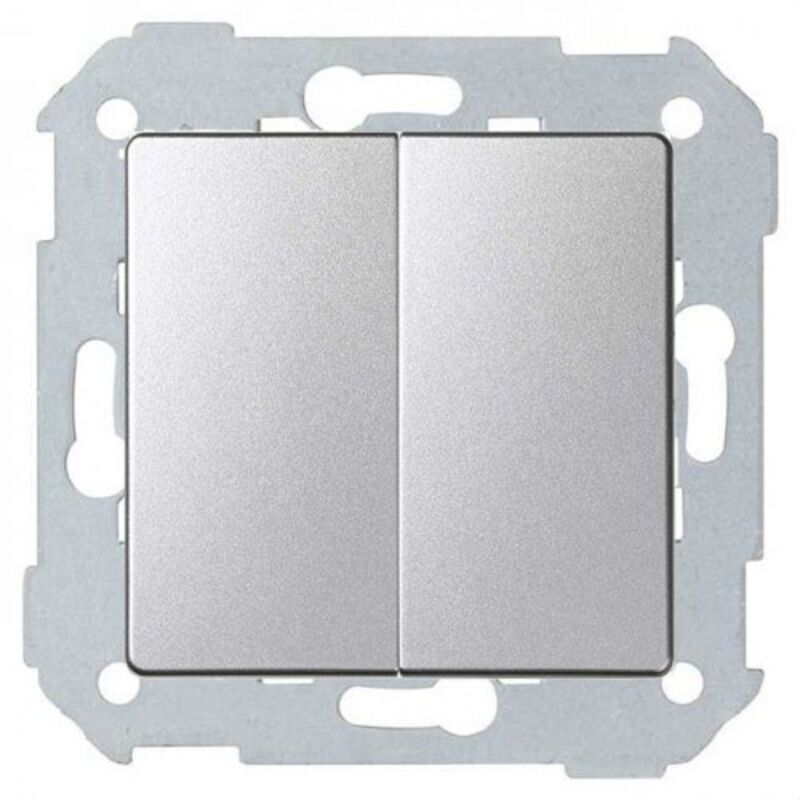 Interruttore Doppio Legrand HC4036 - In Alluminio, 10A, Design Moderno - Foto 6